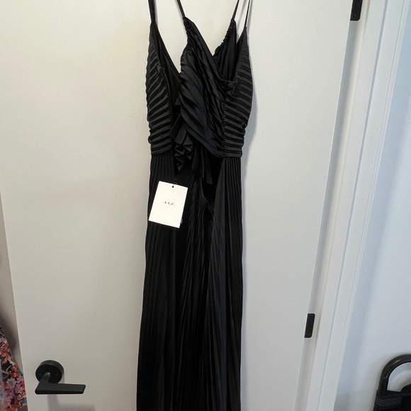 A.L.C Silk Pleated Dress Full Length - Picture 2 of 4